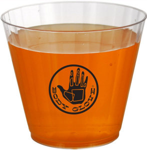 Promotional Stadium Cups: 9oz Clear Fluted Rocks Glass